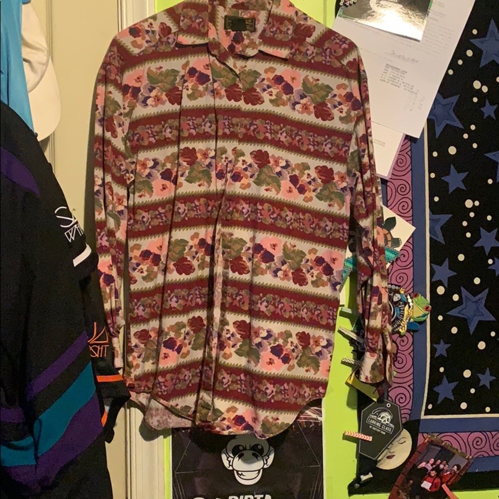 Eddie Bauer Floral Button Up